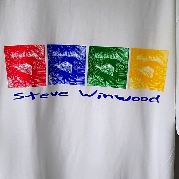 NWOT Steve Winwood Graphic Band Tee, Size XLarge, Color White - Picture 3 of 7
